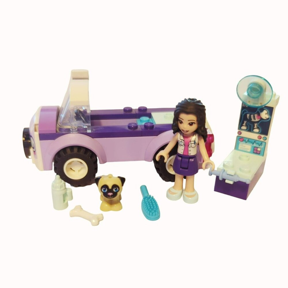 LEGO Emma's Mobile Veterinary Clinic Set 41360 Incomplete Missing 2 Pieces 2019